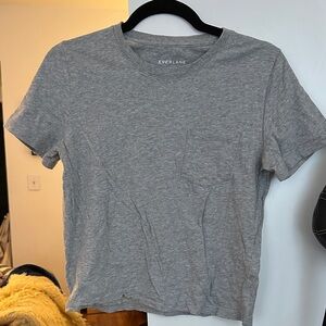 Everlane Heather Gray Pocket Tee